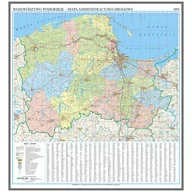 Mapy i plansze edukacyjne - EkoGraf, Województwo pomorskie mapa ścienna na podkładzie do wpinania znaczników - pinboard, 1:200 000 - miniaturka - grafika 1