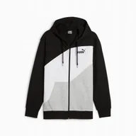 Bluzy męskie - PUMA BLUZA POWER COLORBLOCK FZ 67893401 r XL - miniaturka - grafika 1