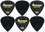 Inne akcesoria gitarowe - Ibanez PPA16MSG-BK Zestaw 6 kostek do gitary Sand Grip - miniaturka - grafika 1