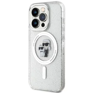 Karl Lagerfeld KLHMP15LHGKCNOT iPhone 15 Pro 6.1" transparent hardcase Karl&Choupette Glitter MagSafe - Etui i futerały do telefonów - miniaturka - grafika 2