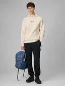 Spodnie sportowe męskie - 4F Spodnie dresowe cargo męskie - czarne XXL - miniaturka - grafika 1