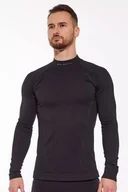 Bluzy sportowe męskie - Bluza termoaktywna męska na motocykl Brubeck Cooler LS1654M czarny - miniaturka - grafika 1