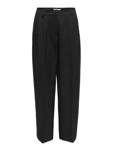 ONLY Spodnie materiałowe Reina 15349616 Czarny Straight Fit - Spodnie damskie - miniaturka - grafika 1