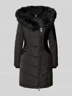 Płaszcz pikowany o kroju shaped fit z imitacji skóry model ‘NEWLINETTE’ - Płaszcze damskie - miniaturka - grafika 1