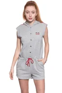 Kombinezony - Wrangler, Kombinezon damski, Sporty Playsuit Mid Grey Mel W6063Ic37, rozmiar XS - miniaturka - grafika 1