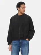 Kurtki męskie - Calvin Klein Jeans Kurtka bomber J30J322938 Czarny Relaxed Fit - miniaturka - grafika 1