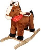 Skoczki dla dzieci - Brązowy Konik na biegunach - miniaturka - grafika 1