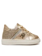 Buty dla dziewczynek - Tommy Hilfiger Sneakersy Sneaker Bassa Allacciata T1A9-33932-0829 M Złoty - miniaturka - grafika 1