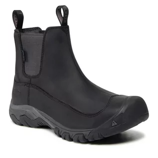 Sztyblety damskie - Sztyblety KEEN - Anchorage Boot III WP 1017789 Black/Raven - grafika 1