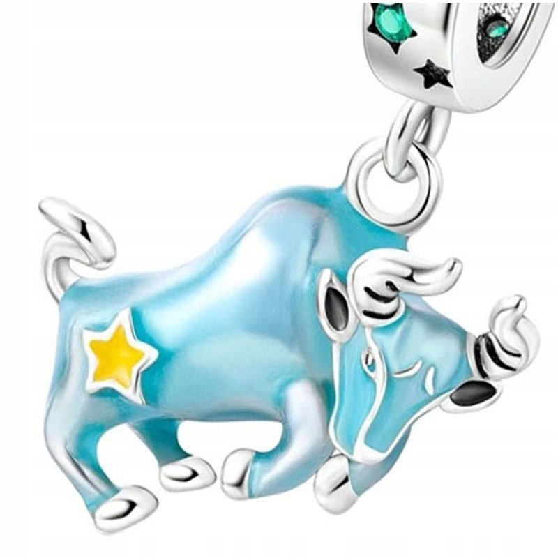 Charms do Pandora Zawieszka Charms Znak Zodiaku Byk Charmsy Trusky