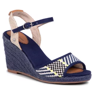 Espadryle damskie - Pepe Jeans Espadryle Shark Rafy PLS90456 Blue 551 - grafika 1