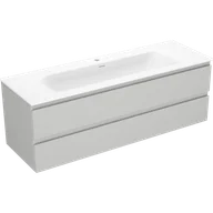 Szafki łazienkowe - Mexen Orio szafka łazienkowa 140 cm z umywalką Vela, 2 szuflady, szara mat/biała mat - 91A10-14047-2-BFF62-W23M01 - miniaturka - grafika 1