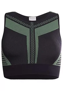 Biustonosze - Superdry Training Seamless PWR Biustonosz sportowy dla kobiet, Czarny, 36 - grafika 1