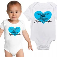 Body dla niemowląt - Body Dziecięce Białe SUPER DZIADEK Różne Wzory 74 - miniaturka - grafika 1