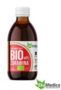 EkaMedica Sok Żurawina Suplement Diety BIO 250ml - - Zdrowa żywność - miniaturka - grafika 2