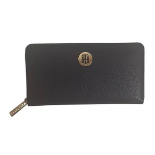 Portfel damski Tommy Hilfiger TH Core Large black - AW0AW08011 CJM - Akcesoria podróżnicze - miniaturka - grafika 1
