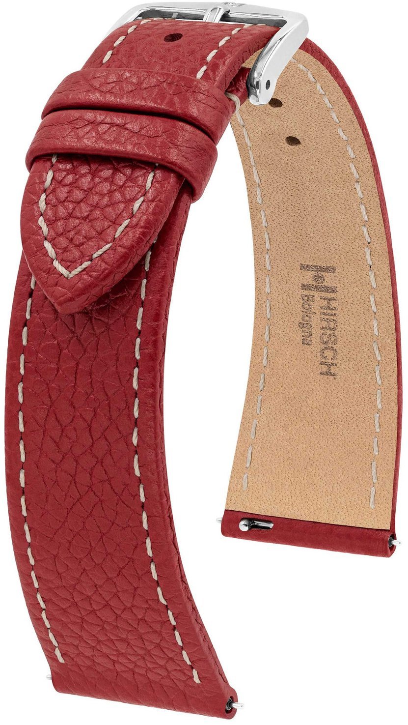Skórzany wodoodporny pasek do zegarka 18 mm HIRSCH Bologna M 01802160-2-18