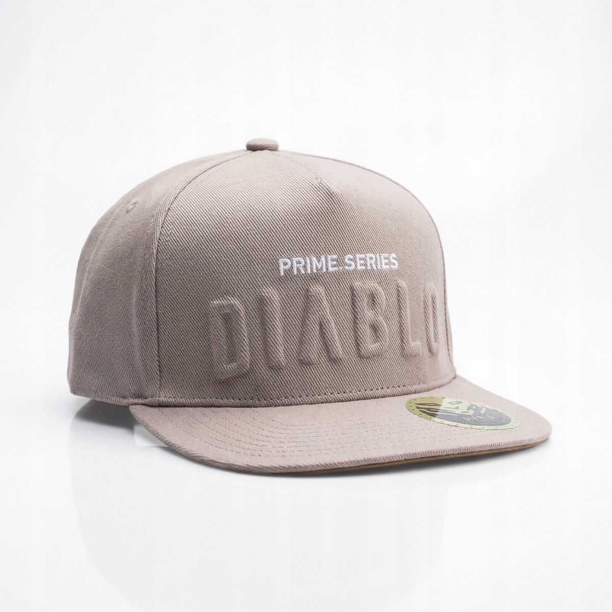 Czapka z Daszkiem Jasna Materiałowa DIABLO Snapback Cap PRIME Beżowa S/M