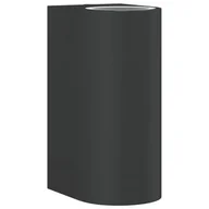 Lampy ogrodowe - vidaXL Kinkiet zewnętrzny, czarny, odlewane aluminium - miniaturka - grafika 1