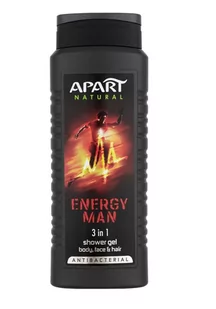 Apart Natural for Men Antybakteryjny żel pod prysznic 3w1 Energy Man 500 ml - Żele pod prysznic dla mężczyzn - miniaturka - grafika 1