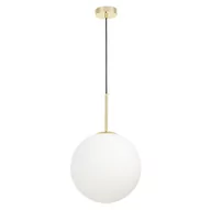 Lampy sufitowe - NOWOCZESNA LAMPA WISZĄCA KLASYCZNE ZŁOTO FREDICA D30 - miniaturka - grafika 1