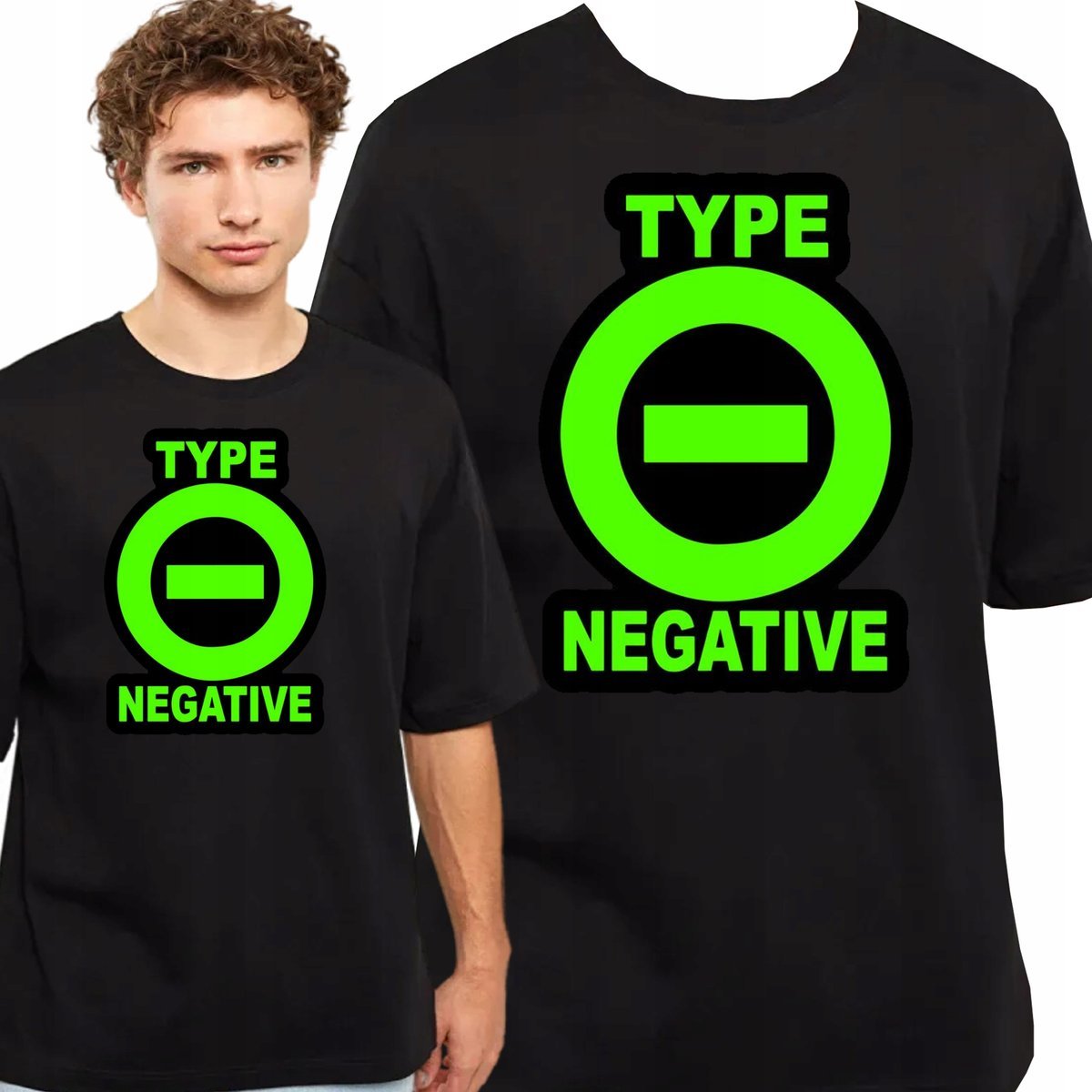 KOSZULKA TYPE O NEGATIVE JAKOŚĆ BAWEŁNA METAL GOTHIC XXL 3382 CZARNA