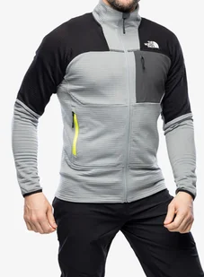 Bluza bez kaptura The North Face Stormgap Powergrid Jacket - grey/black - Bluzy sportowe męskie - miniaturka - grafika 1