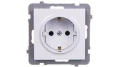 Gniazdka elektryczne - Ospel Gniazdo ścienne AS MODUŁ Pojedyncze z/u schuko biały GP-1GS/m/00 - miniaturka - grafika 1