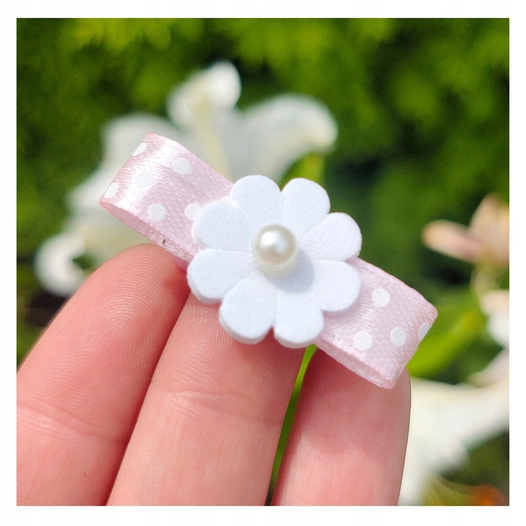 Gumka do włosów dla dziecka Stokrotka hand made