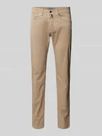 Spodnie męskie - Chinosy o kroju tapered fit z 5 kieszeniami model ‘Lyon’ - miniaturka - grafika 1