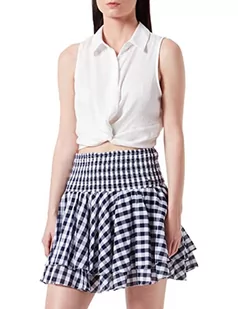 Pepe Jeans Damska spódnica Francina Rock, 552 półki, niebieski, XL - Spódnice - miniaturka - grafika 1