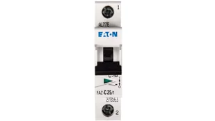 Eaton Wyłącznik nadprądowy jednobiegunowy C 25A FAZ-C25/1 278563 - Bezpieczniki elektryczne - miniaturka - grafika 2