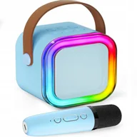 Instrumenty muzyczne dla dzieci - Zestaw do Karaoke Dla Dzieci Mikrofon Głośnik Bezprzewodowy Bluetooth Led - miniaturka - grafika 1