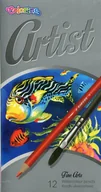 Przybory szkolne - Colorino Colorino Artist Kredki akwarelowe okrągłe 12 kolorów PATIO - miniaturka - grafika 1