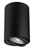 Oprawy, klosze i abażury - Oprawa Sufitowa Tuba fi70 GU10 Czarny - miniaturka - grafika 1