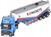 Samochody i pojazdy dla dzieci - SAMOCHÓD CIĘŻARÓWKA POMPA DO BETONU METALOWA 1:50 NIEBIESKA DLA DZIECI - miniaturka - grafika 1