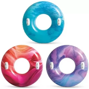 Koło do pływania z uchwytem 114cm MIX - Intex - Materace dmuchane i koła do pływania - miniaturka - grafika 1