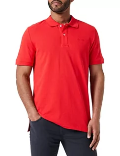 Koszulki męskie - Geox Męska koszulka polo M (True RED), S, czerwony (True Red), S - grafika 1