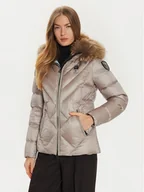 Kurtki damskie - Blauer Kurtka puchowa 24WBLDC03051 Szary Regular Fit - miniaturka - grafika 1