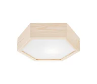Oprawy, klosze i abażury - Plafon 32 cm sosna E27 Lamkur - miniaturka - grafika 1
