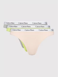 Majtki damskie - Calvin Klein Underwear Komplet 3 par fig klasycznych 000QD3804E Kolorowy - grafika 1