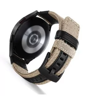 Opaska Pasek Bransoleta Nylon Samsung Watch 42Mm 3 41Mm 4 40/44Mm Active Huawei Watch Gt 2 / 3 42Mm Amazfit Gts 1 2  2E Mini Garmin Venu / Sq Khaki - Akcesoria do smartwatchy - miniaturka - grafika 1