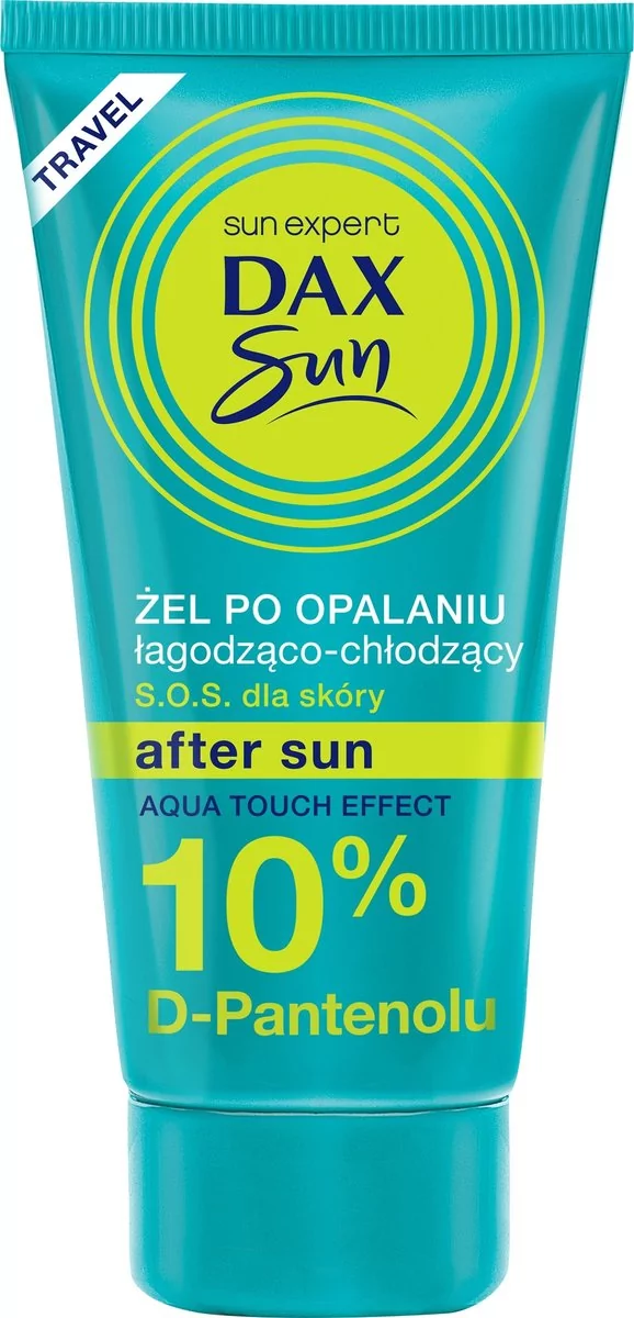 Dax Sun  TRAVEL Żel chłodząco-łagodzący po opalaniu 10% D-PANTENOL, SOS dla skóry 50ml