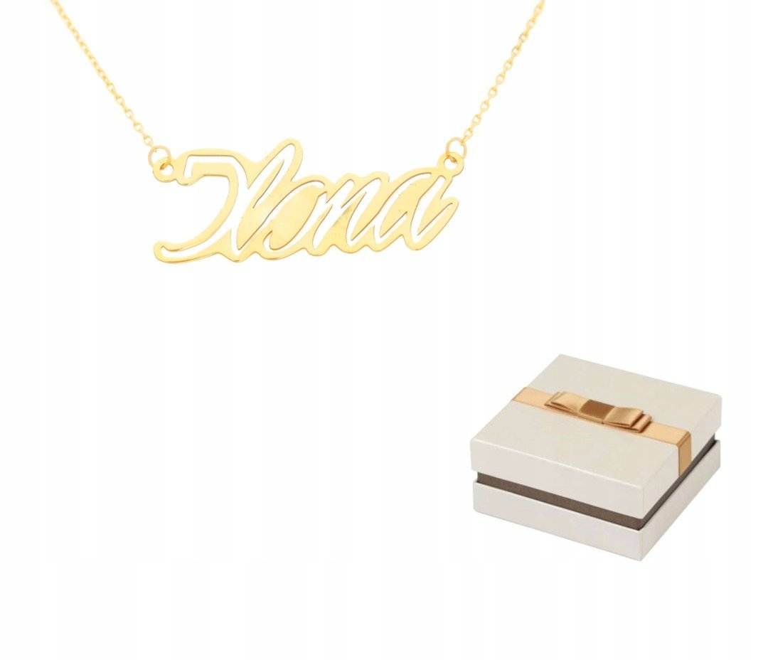 Złoto 585 Złoty Naszyjnik Imię Ilona 14 karatów ZN41