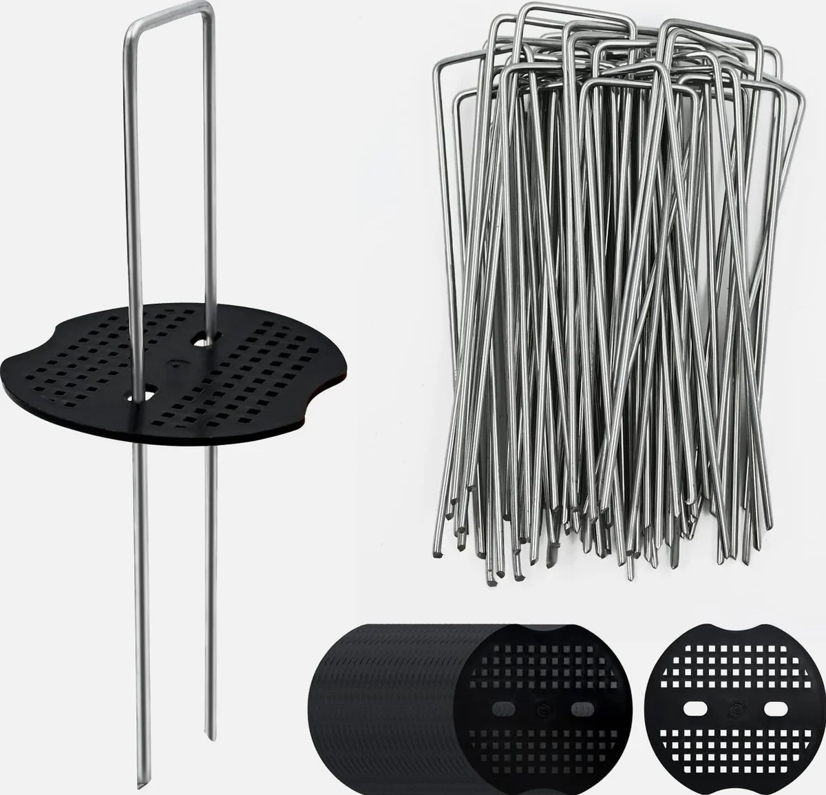 Kotwy gruntowe 40 sztuk 150 mm ocynkowane szpilki mocujące do ogrodu