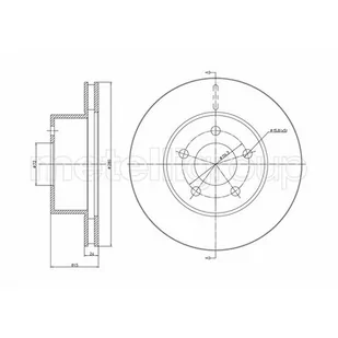 METELLI Tarcza hamulcowa 23-1051C - Szczęki hamulcowe - miniaturka - grafika 1