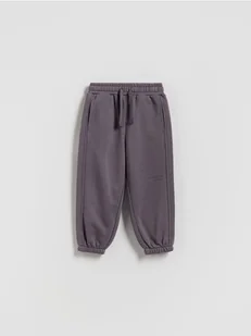 Reserved - Ocieplane spodnie jogger - fioletowy - Spodenki dla niemowląt - miniaturka - grafika 1