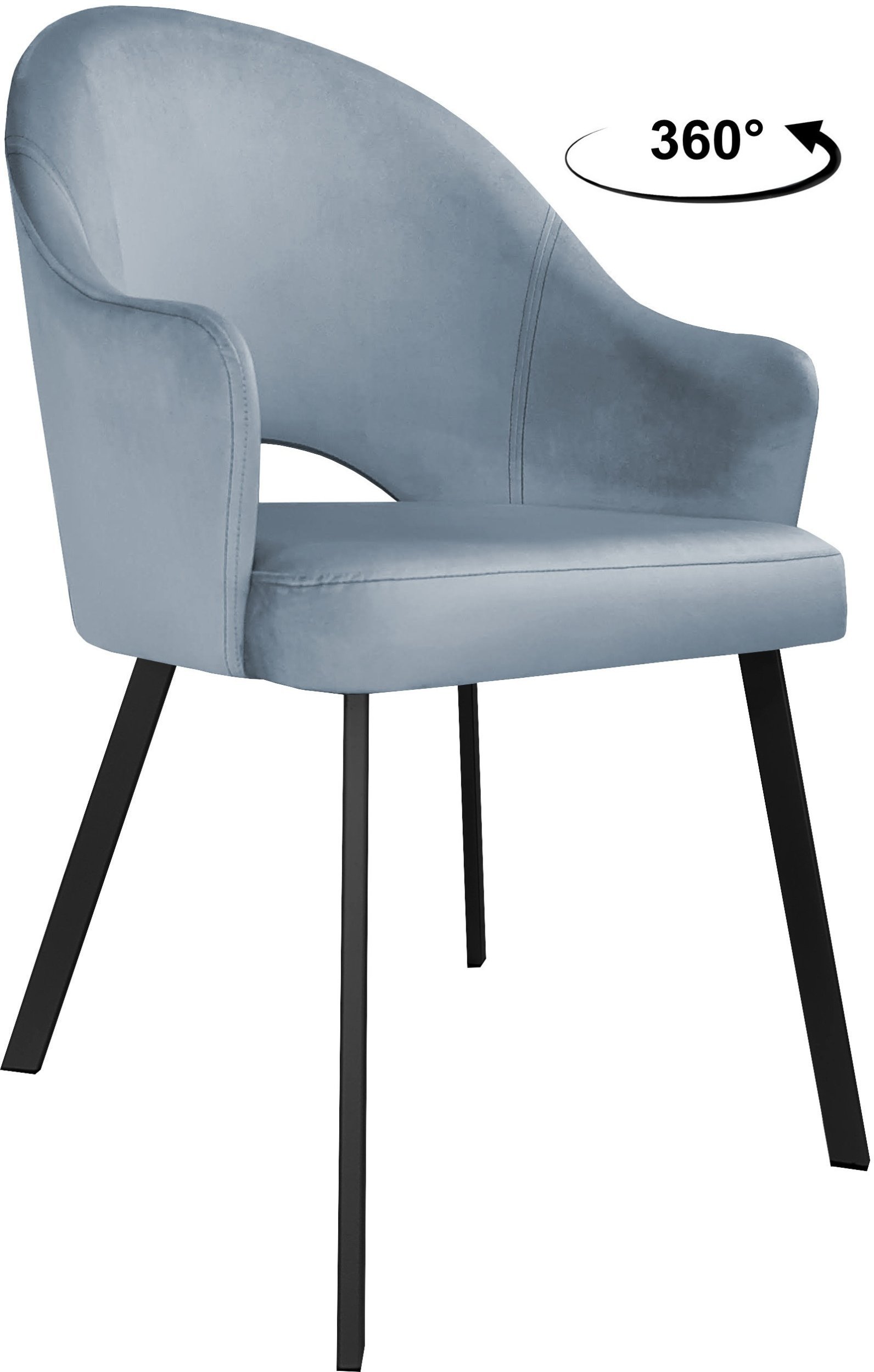 Krzesło obrotowe Velvet podstawa Profil czarna BL06