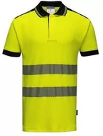 Odzież robocza - KOSZULKA POLO PORTWEST T180YER OSTRZEGAWCZA VISION; ŻÓŁTY - miniaturka - grafika 1