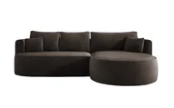 Sofy i kanapy - Domo-Home Nowoczesny rozkładany narożnik FIORE z funkcją spania, kanapa z automatycznym rozkładaniem, sofa, rozkładana sofa RIGHT 284x183x82 cm Salvador 4 - miniaturka - grafika 1